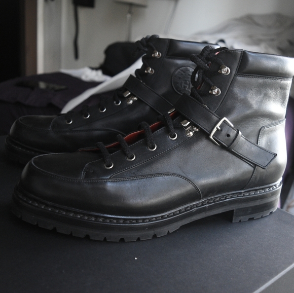 Hermés Leather Combat Boots - Picture 2 of 5